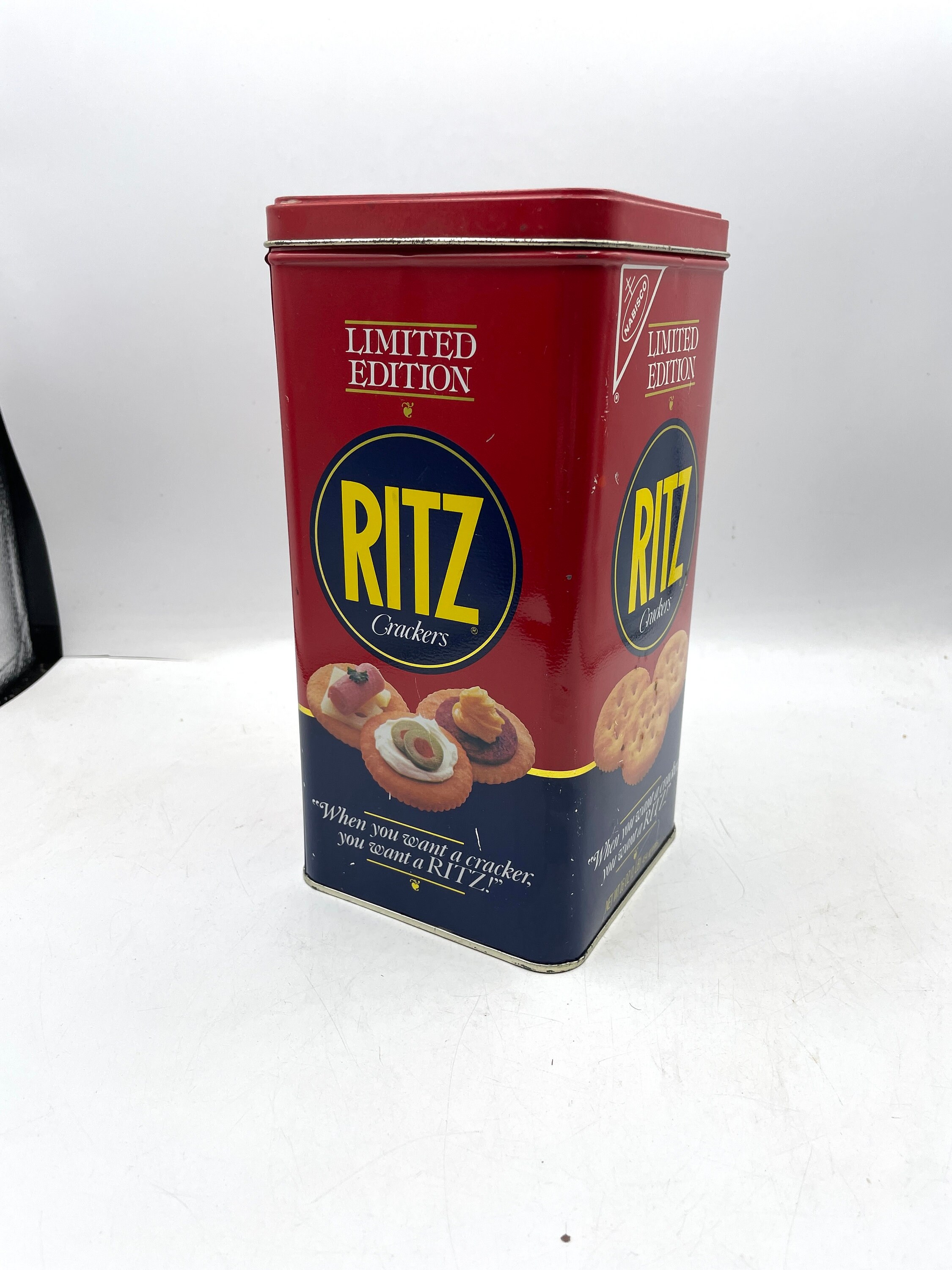 1980s Vintage Tin Box Ritz Crackers Limited Edition 1987