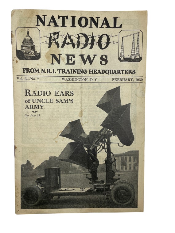 Vintage 1920s Radio Course Booklets: National Radio News - Etsy