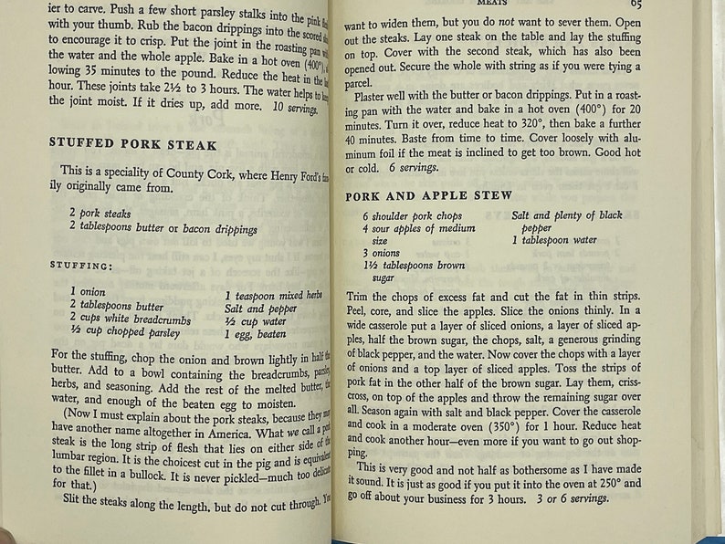 1960s Vintage Cookbook the Art of Irish Cooking 1965 Etsy