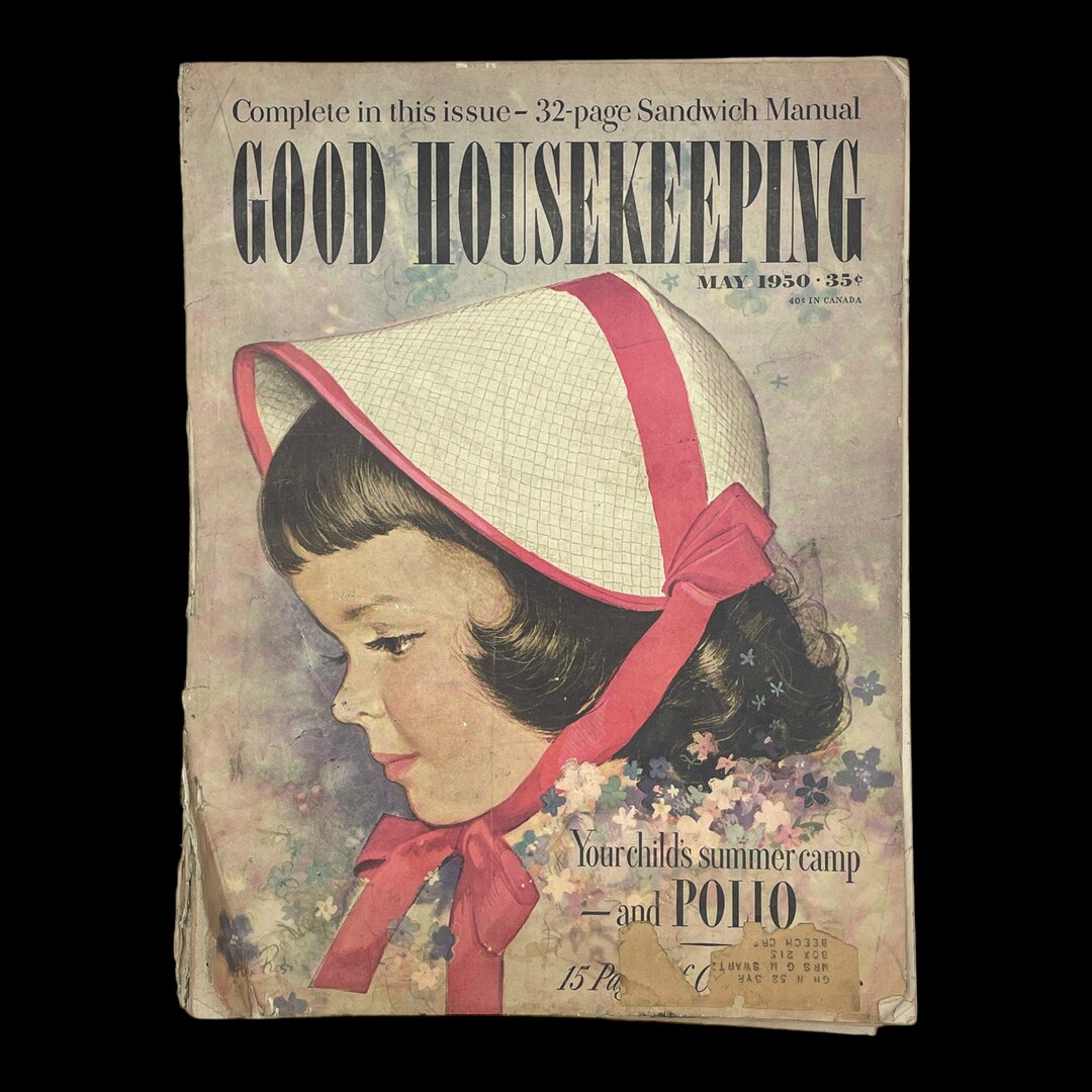Vintage 1950s Good Housekeeping Magazine, May 1950, Summer Camp and ...