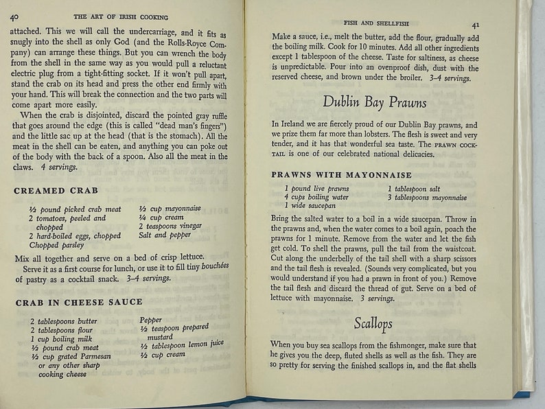 1960s Vintage Cookbook the Art of Irish Cooking 1965 Etsy