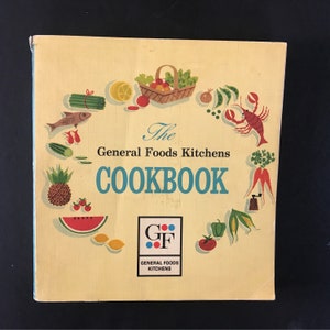 Vintage Cookbook General Foods Kitchens Cookbook, 1959 Second Printing, Softcover Cook Book, Recipe Book,