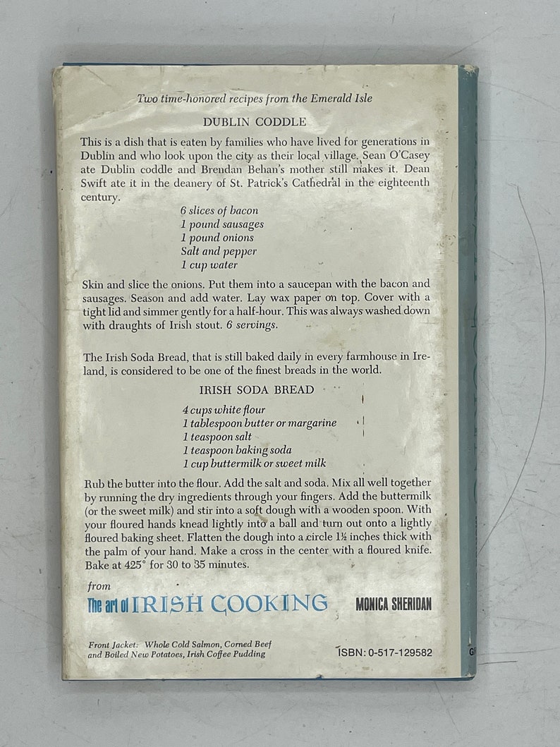 1960s Vintage Cookbook the Art of Irish Cooking 1965 Etsy