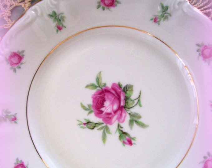 Vintage Bavaria China First Love Bread and Butter Plates Etsy