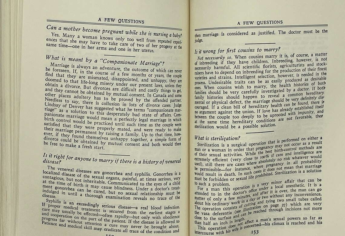 Vintage 1950s Sex Education Book Sex Satisfaction And Happy Etsy