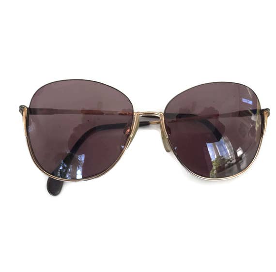 Vintage Sunglasses West Germany Wire Half Rims Pr… - image 4