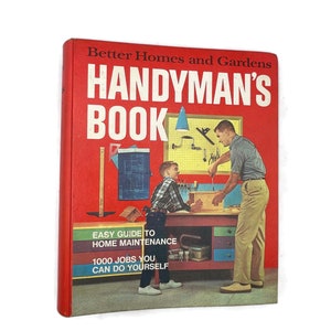 Livre pour homme à tout faire vintage des années 1970, Better Homes and Gardens, 1972, Fix It Book, sections à onglets, cadeau de fête des pères du milieu du siècle, reliure à anneaux