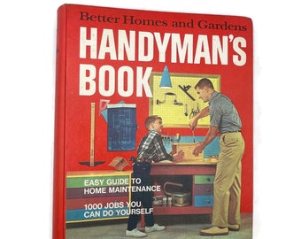 Jahrgang 1970 Handyman Buch, bessere Häuser und Gärten, 1972, Fix It Book, Tabbed Abschnitte, Mid Century Vatertagsgeschenk, Ring Binder