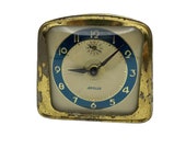 1960s NON WORKING Old Clock, Apolla Lux Clock, Metal Wind Up Alarm Clock, Vintage Clock Decor, Needs Repair, Clock Parts, Made in Tennessee