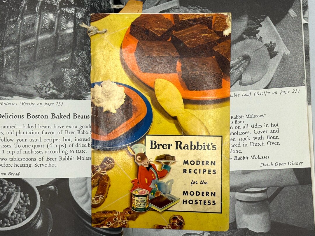 Vintage 1930s Cookbook, Brer Rabbit's Modern Recipes for the Modern ...