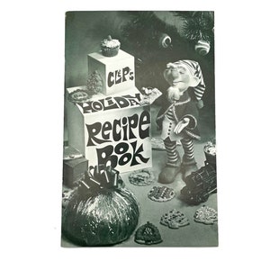 Vintage 1950s CL & P Holiday Recipe Cookbook, Christmas Cooking, Connecticut Customer Gift, Holiday Desserts, Advertising Cook Book