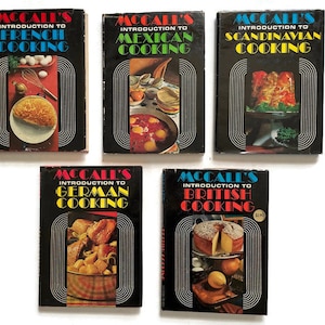 Vintage 1972 McCall&#39;s Cookbook Series, International Cooking, Introduction to French German Scandinavian Mexican British Cooking, Choose One