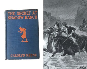 Vintage Nancy Drew The Secret at Shadow Ranch, No. 5, 1931 by Carolyn Keene, Mystery Stories, Mysteries