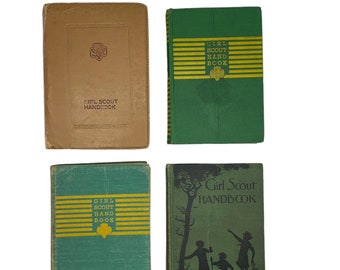 Vintage Girl Scout Handbook: 1930s-1950s Scouting Memorabilia - Choose One