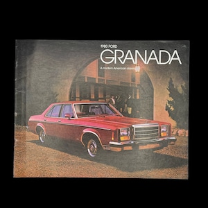 1980 Ford Granada Car Brochure: Vintage Dealer Booklet