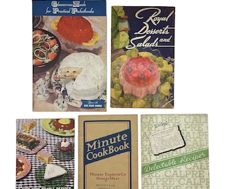 Vintage Rezeptbuch: 1910er bis 1940er Jahre Werbekochbücher - Wählen Sie Eines
