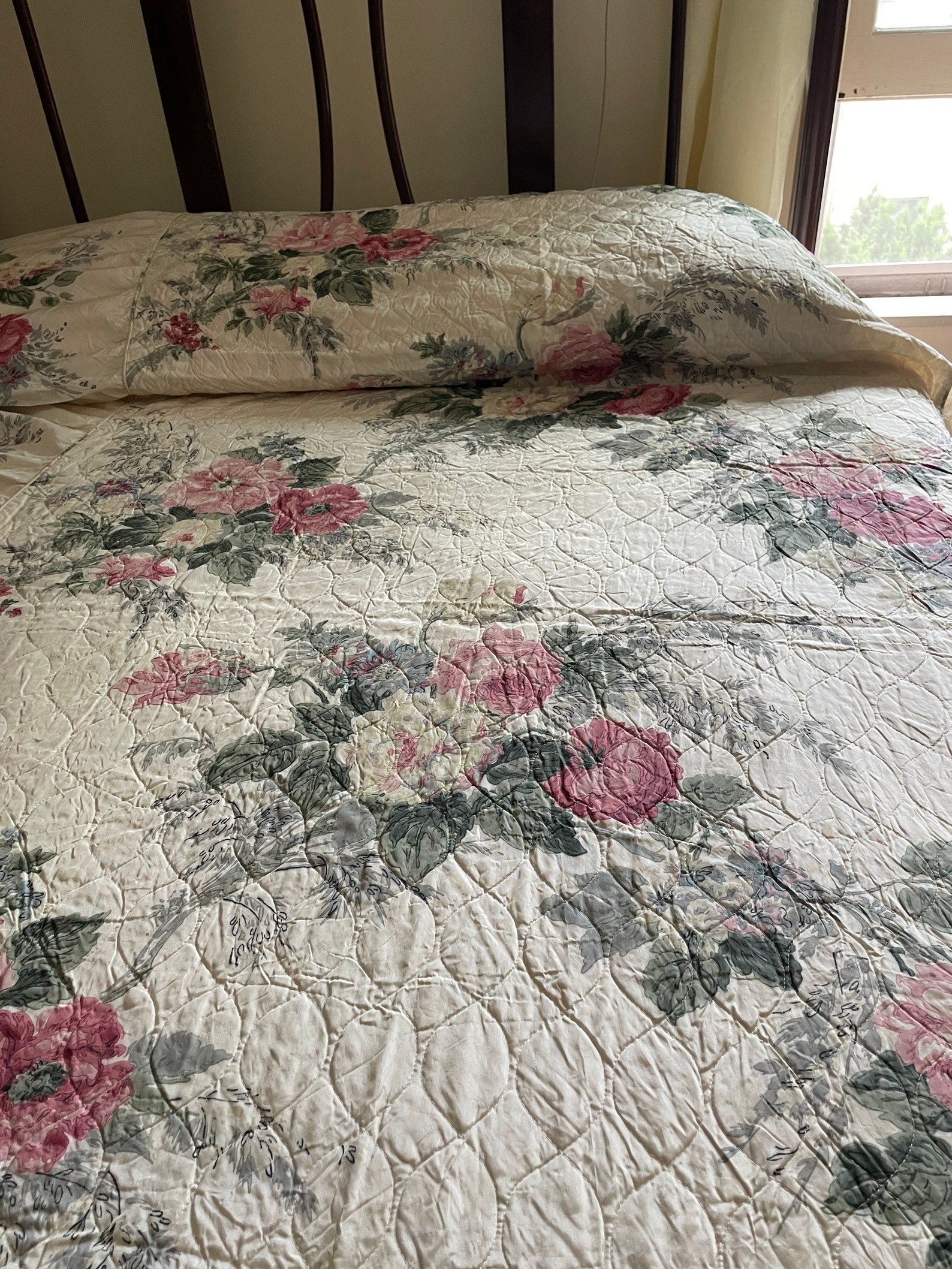 Mid Century Vintage Quilted Bedspeads 1950s Rayon Acetate Bed - Etsy