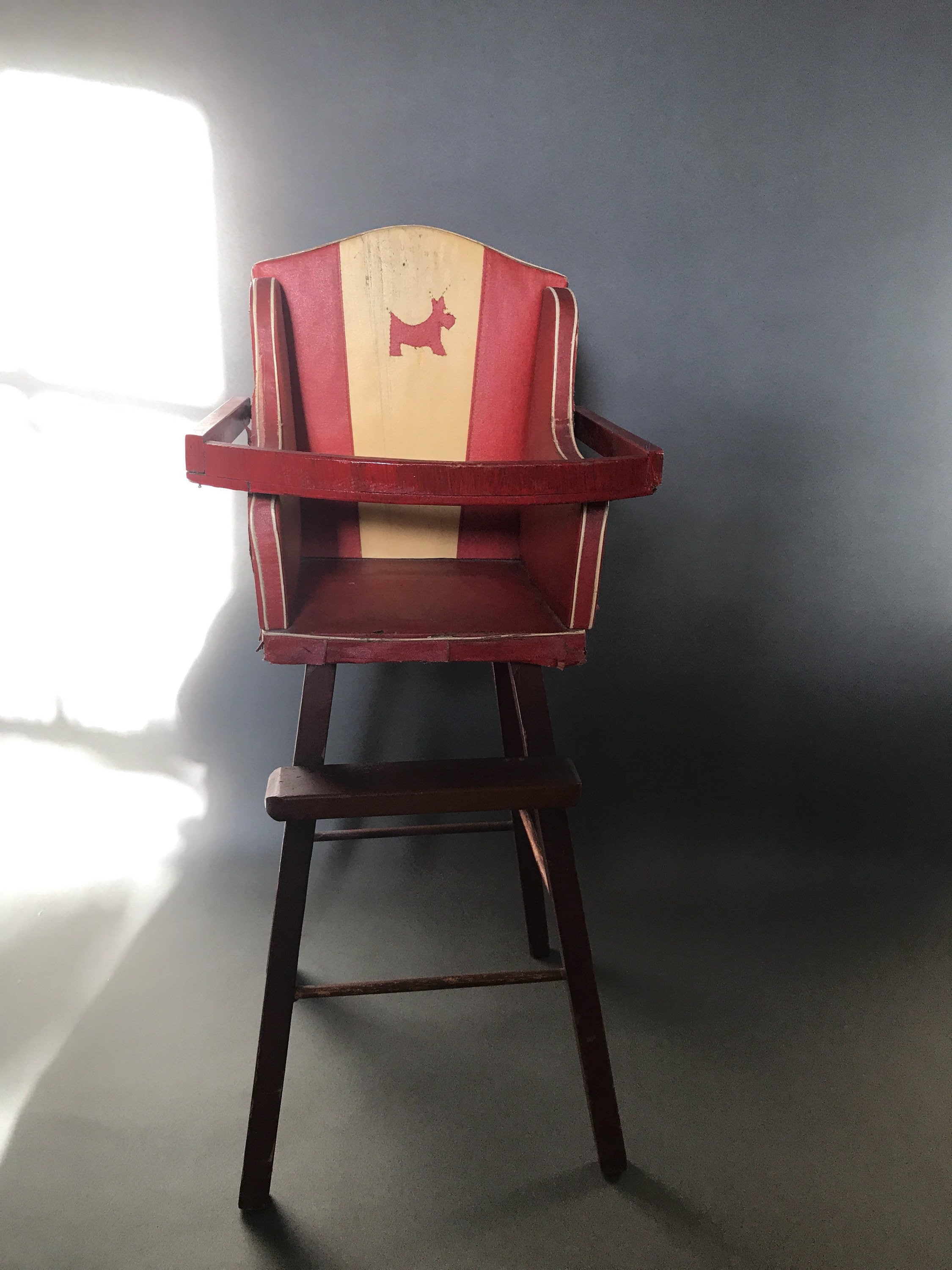 Antique Doll High Chair 1930s Doll Furniture Vintage Wood Etsy