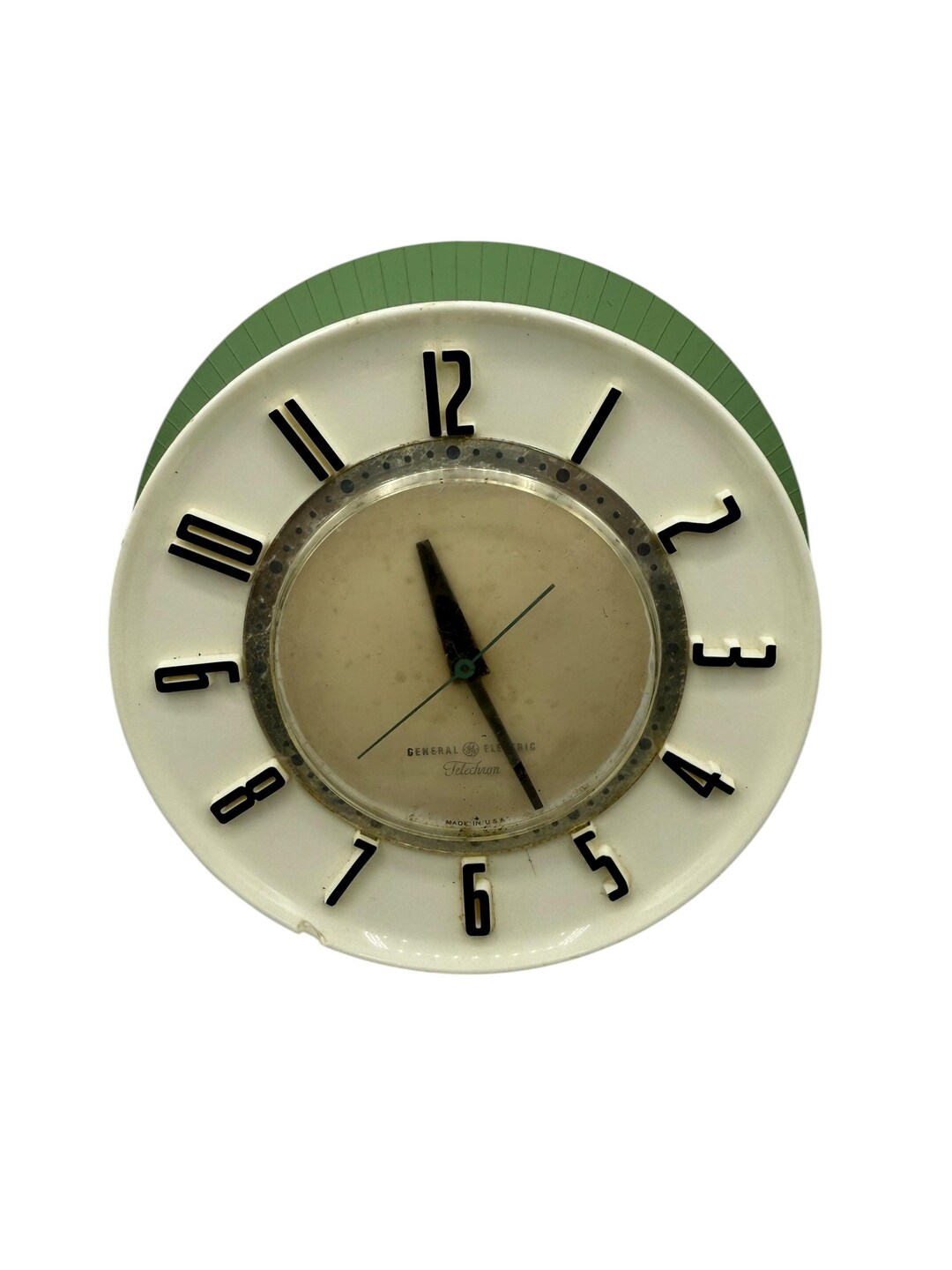 Vintage GE Telechron Wall Clock, Mid-century Modern Decor, Non