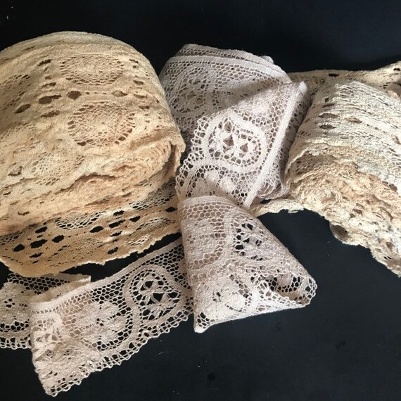 vintage ivory lace trim