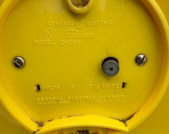 Vintage GE Telechron Wall Clock, Mid-century Modern Decor, Non