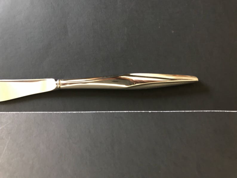 Vintage Flatware Soup Spoons 1847 Rogers Bros Stainless Mid Century Sleek Atomic Design New Never Used Minimalist Kitchen Vintage Silverware