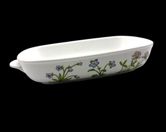 Cacerola Noritake vintage de los años 70, modelo Progression China Petals Plus, fuente para hornear o verduras de 23 cm (9 pulgadas).