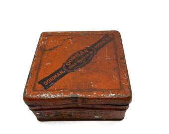 Vintage Dorman Products Tin: Distressed Garage Decor