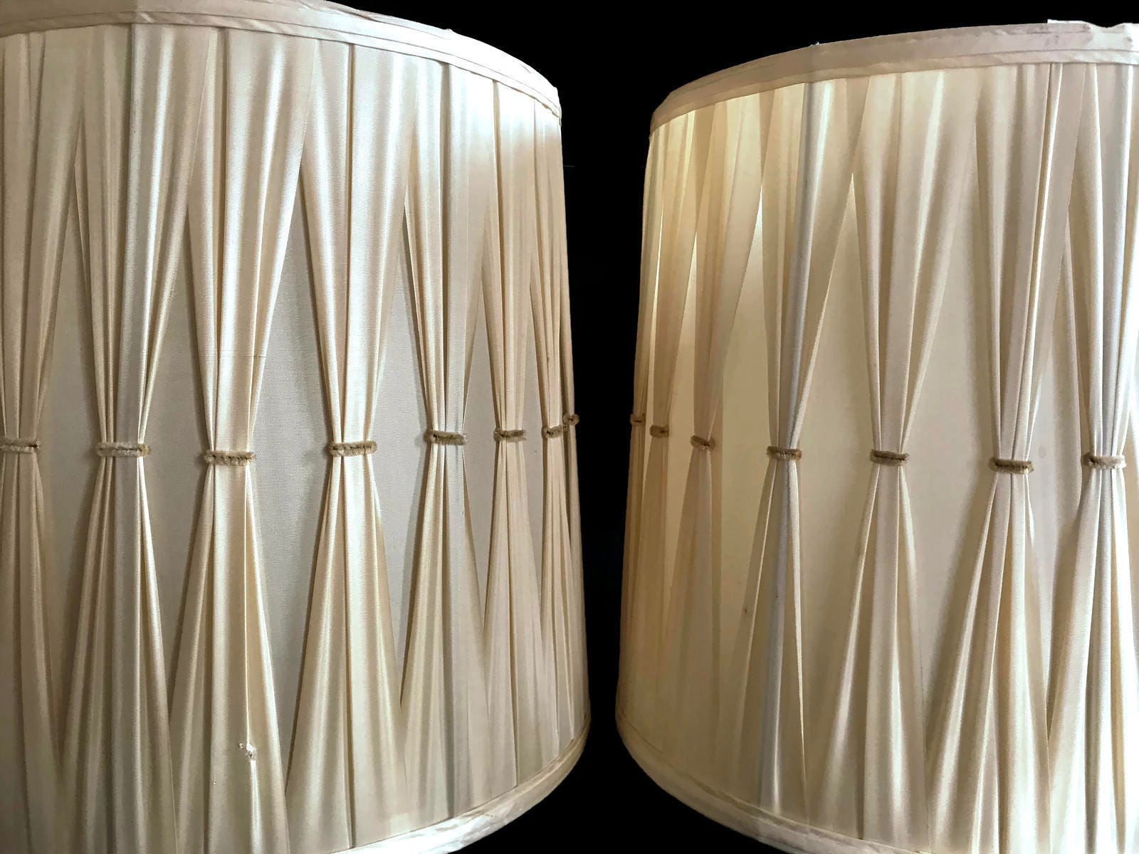 Mid century cheap drum lamp shades