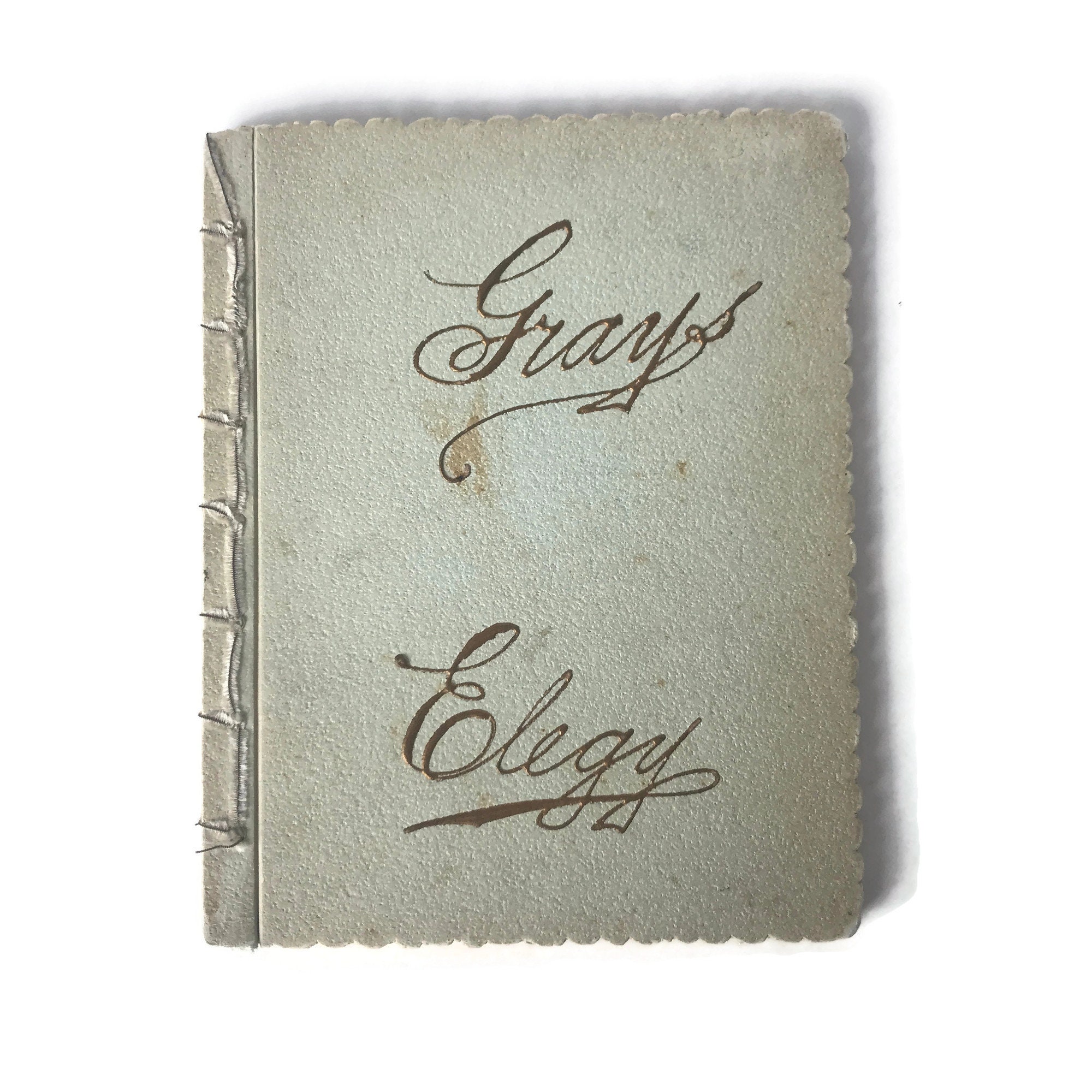 Antique Illustrated Poetry Book: Gray's Elegy, 1888 Victorian
