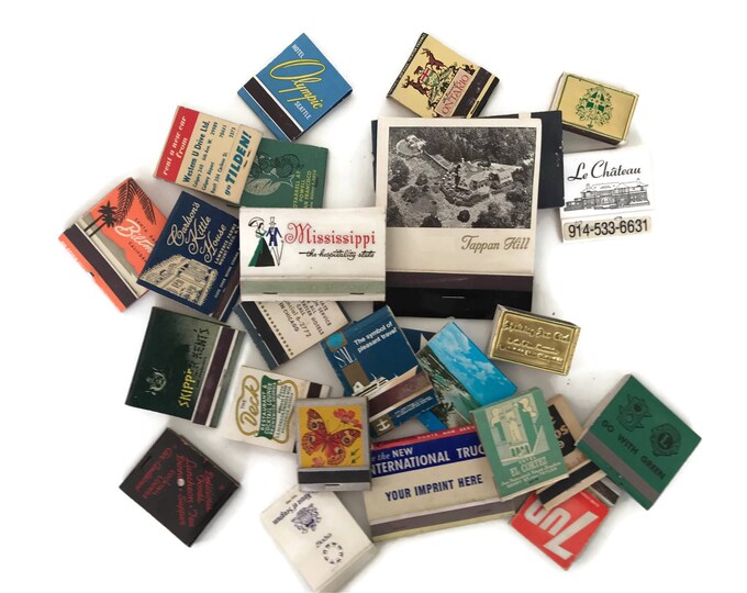 Vintage Matchbook Lot Matchbooks Old Hotels Match Book Etsy