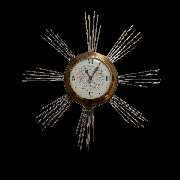 Starburst Clock Etsy