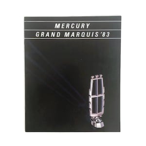 1983 Mercury Grand Marquis Car Dealer Brochure 1980s Auto Vintage Car Advertising Classic American Auto  Automotive Dark Moody Station Wagon