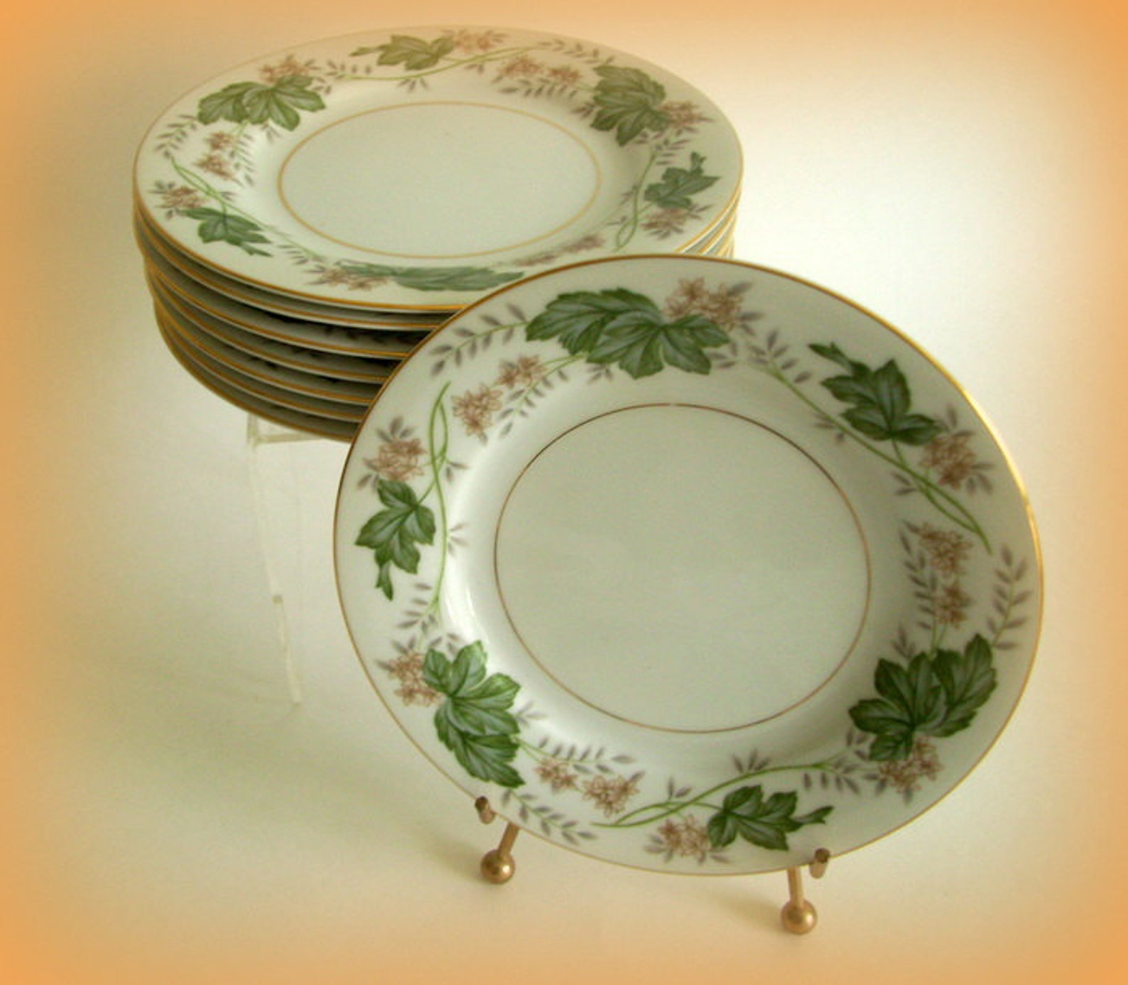 Vintage Noritake Dessert or Salad Plates Daphne Pattern 1950s Etsy