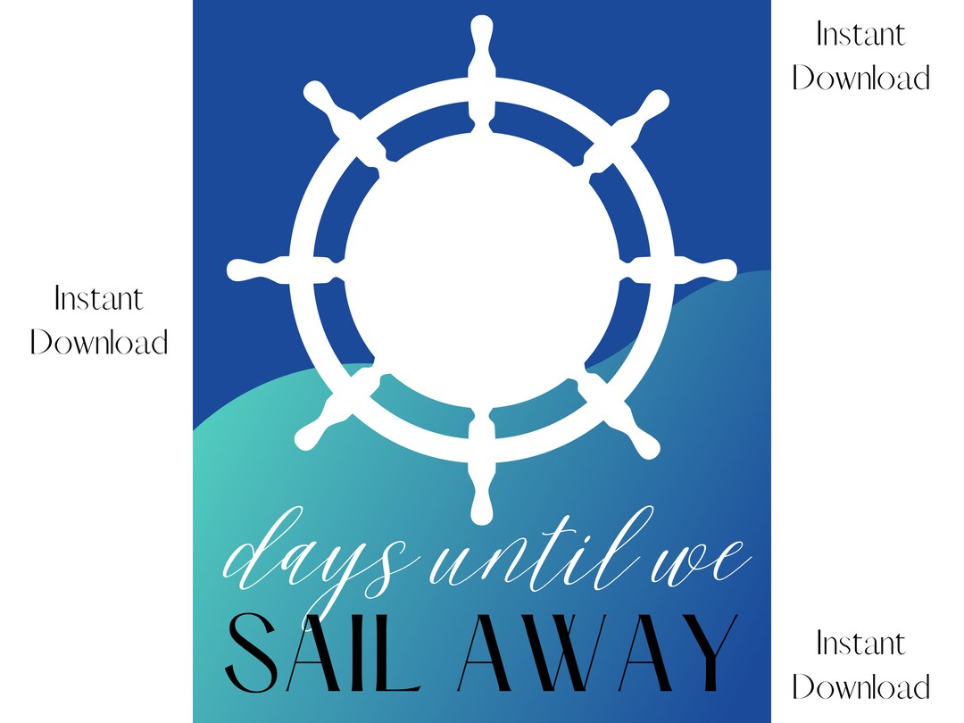Days Until Cruise Countdown Printable Magic Wonder Dream Etsy