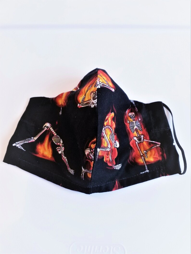 Face Mask HOT YOGA With Filter and Nose Wire Reusable Fabric Etsy