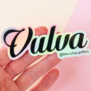 Sticker • Vulva • Holographic rainbow • The Vulva Gallery