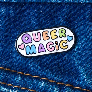 Queer Magic Enamel pin You're Welcome Club image 1