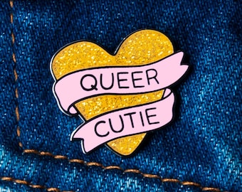 Queer Cutie • Hard enamel pin • You're Welcome Club