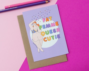 Postcard • Fat Femme Queer Cutie • You're Welcome Club