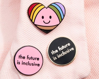 Inclusivity pin set • Enamel pins • You're Welcome Club