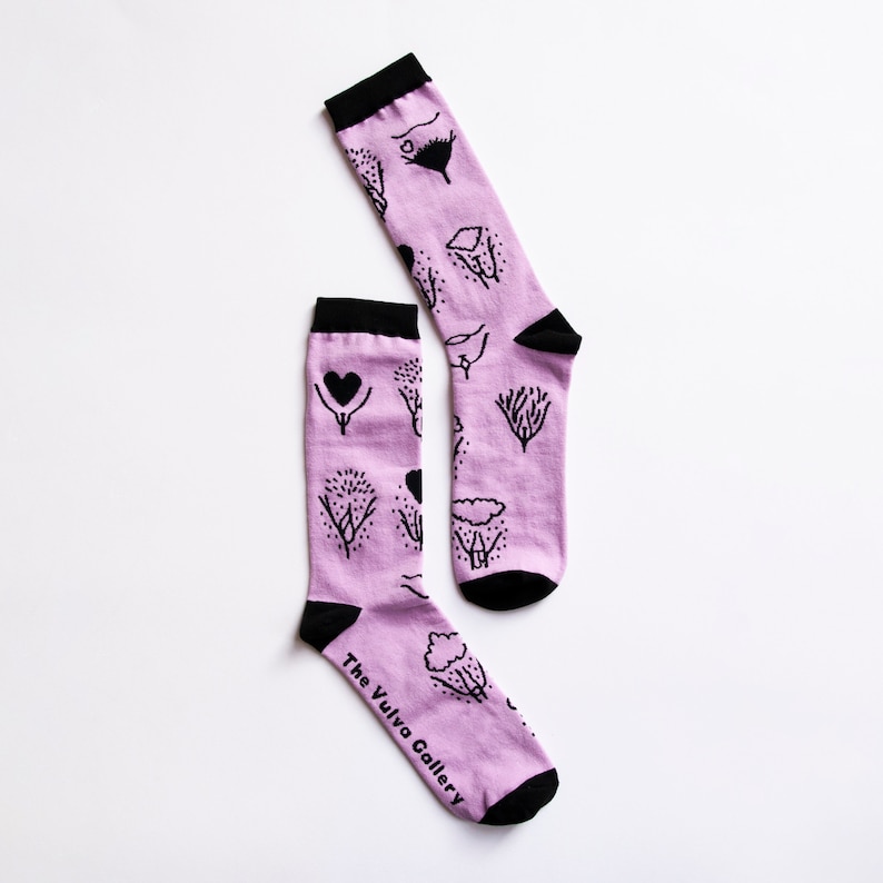 Vulva Diversity Socks Lilac The Vulva Gallery image 6