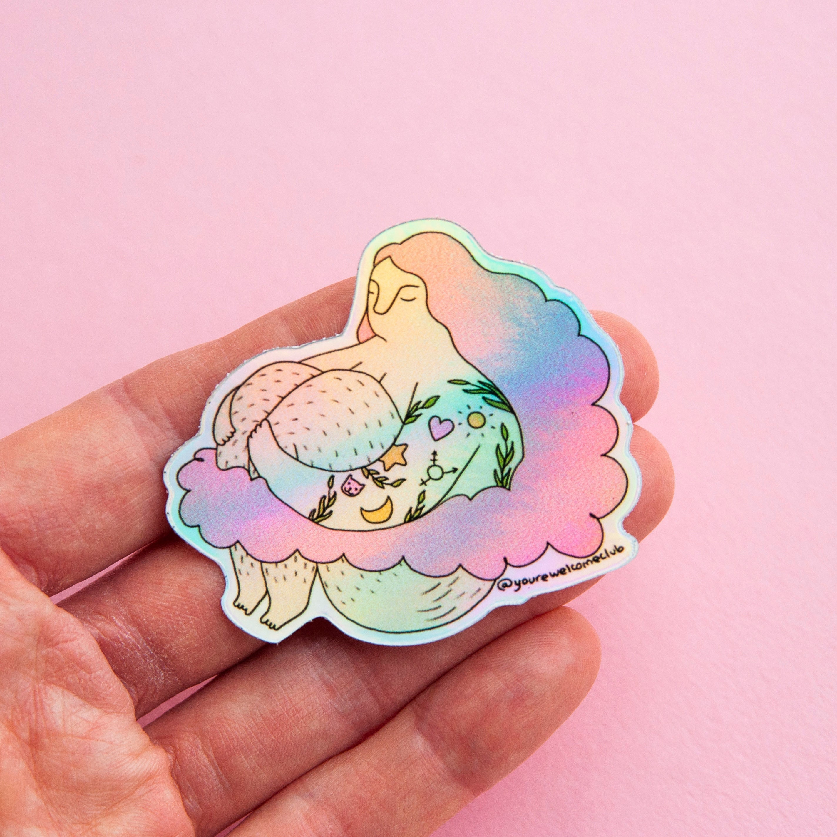 Sticker • In the Clouds • You're Welcome Club