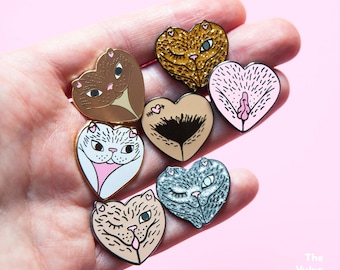 The Vulva Gallery Pins • Hard enamel pins