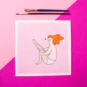 J'aime mes jambes • Illustration originale • Club You're Welcome