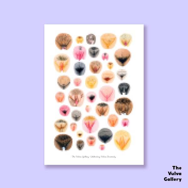 Art Print • Vulva Variations I • The Vulva Gallery