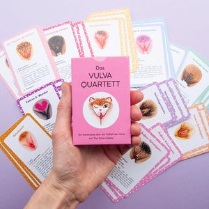 Das Vulva Quartett • Ein Kartenspiel über die Vielfalt der Vulva • Deutsche Übersetzung • von The Vulva Gallery