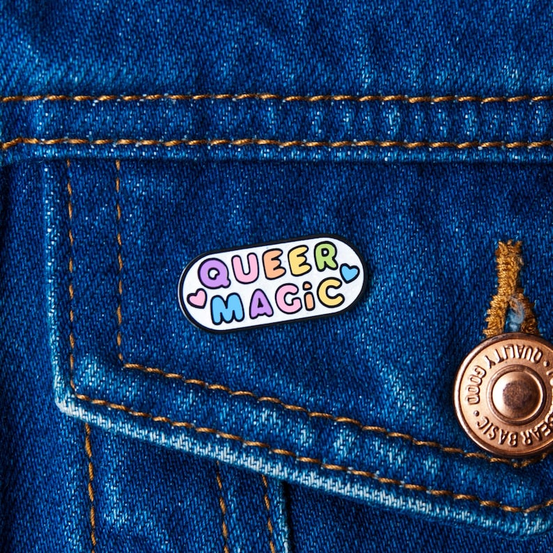 Queer Magic Enamel pin You're Welcome Club image 1