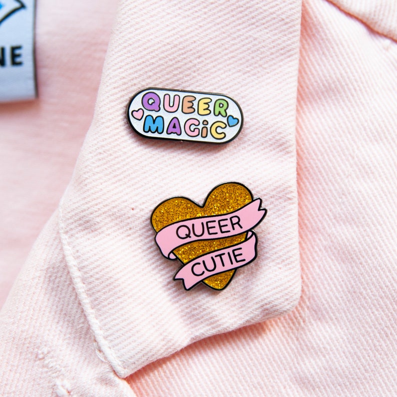Queer Magic Enamel pin You're Welcome Club image 7