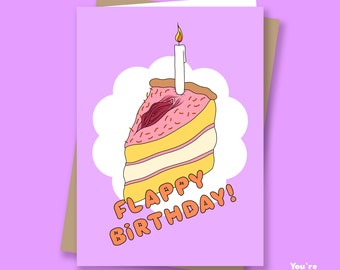 Folded Card • Flappy Birthday! • You're Welcome Club